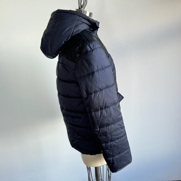 A.P.C. Rue Madame Paris Navy Puffer Coat - Picture 2 of 8